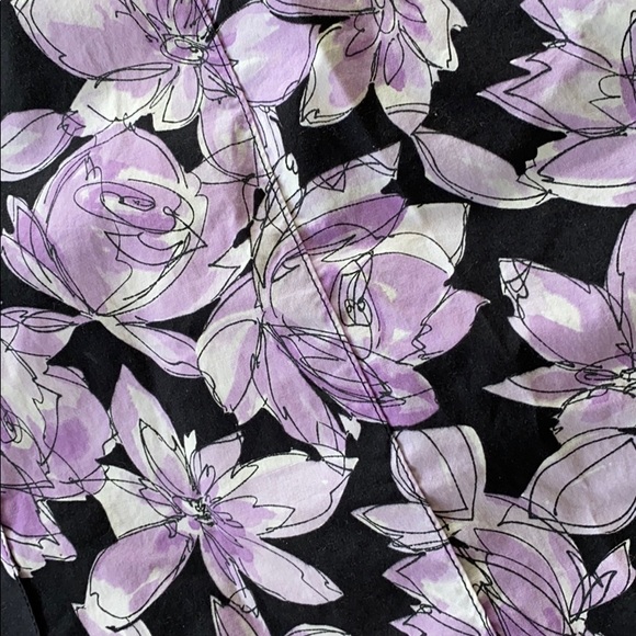 Rafaella Purple Floral Patterned Skirt, Size 12 - Picture 3 of 5